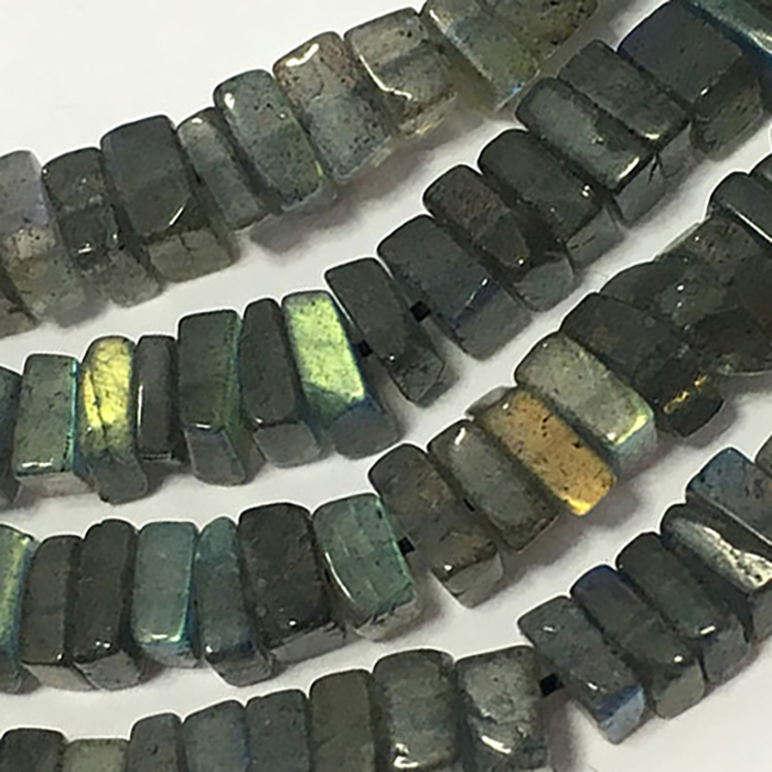 Online Labradorite Plain Disc Square 5Mm To 6Mm Beads