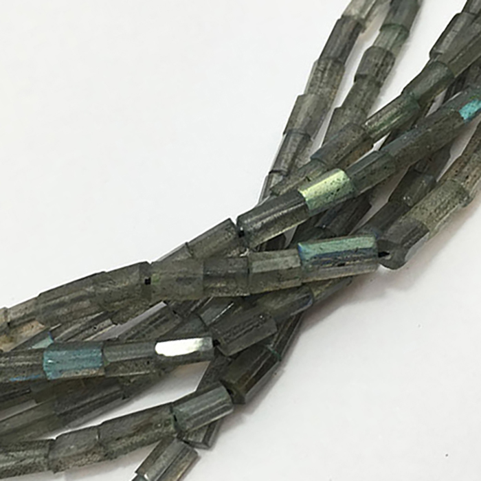 Loose Labradorite Faceted Tumble 5Mm To 7Mm Beads