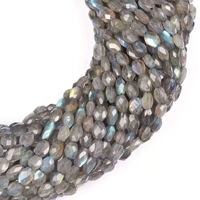 wholesaler of Labradorean Oval Beads Strands for mala