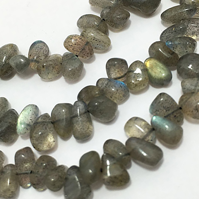 Wholesaler Labradorite Plain Side Drill Drops 6Mm To 10Mm Beads