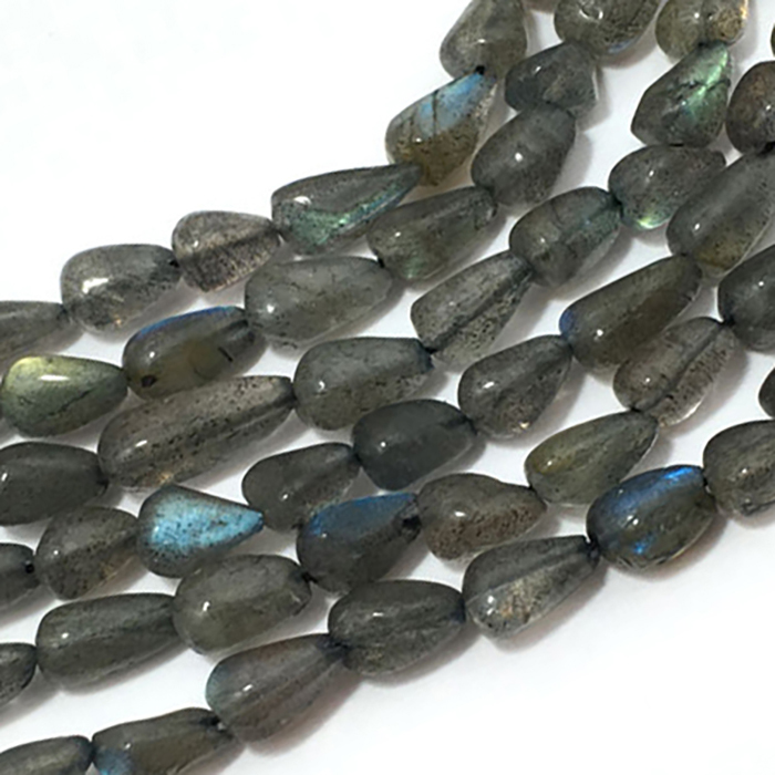 Manufacturer Labradorite Plain Top Drill Drops Pear 6Mm To 10Mm Beads