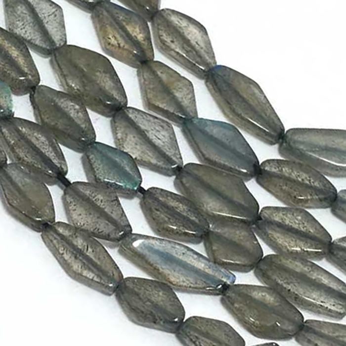 Genuine Labradorite Plain Flat Diamond 6Mm To 11Mm Beads