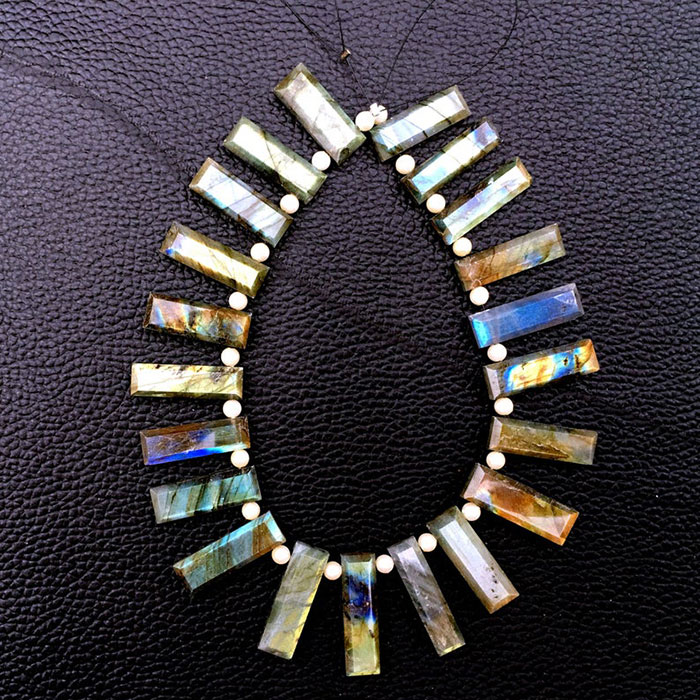 stunning Labradorean Rectangle Beads Strands wholesale price