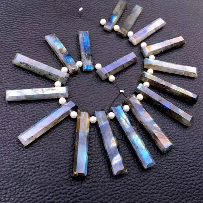 high quality Labradorean Rectangle Beads Strands for jewellery