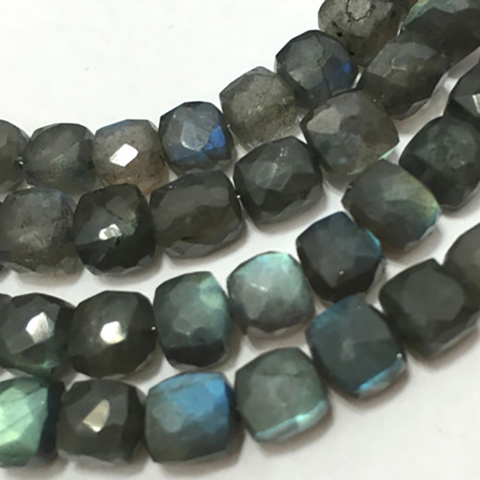 Wholesaler Labradorite Faceted Box 7Mm To 8Mm Beads