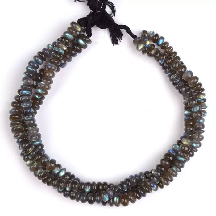 online selection of Labradorean Rondell Beads Strands for mala