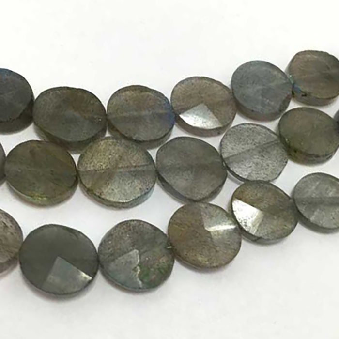 Best Buy Labradorite Faceted Coin 8Mm To 11Mm Beads