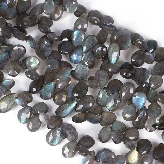exporters of Labradorean Pear Beads Strands for mala making