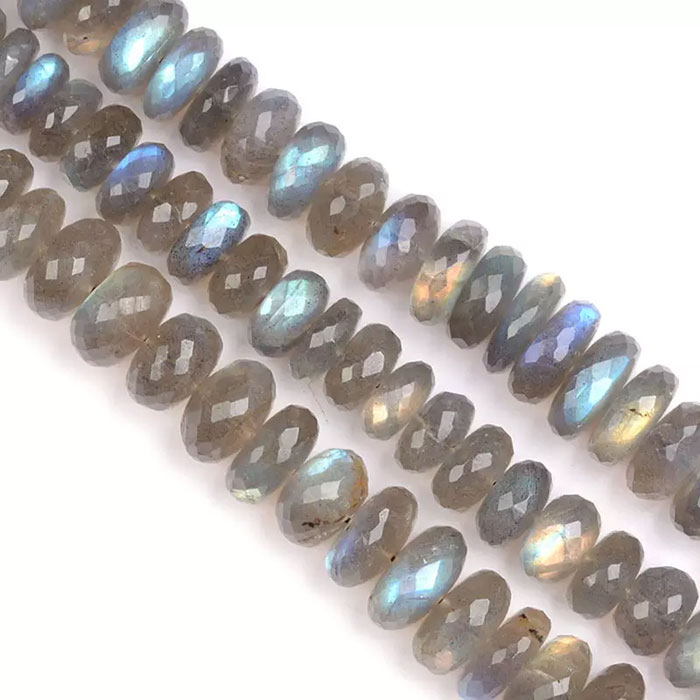 awesome look Labradorean Rondell Beads Strands mala
