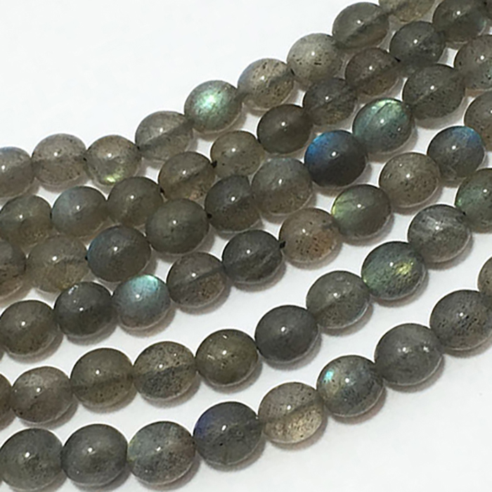Natural Labradorite Plain Round 9Mm To 13Mm Beads