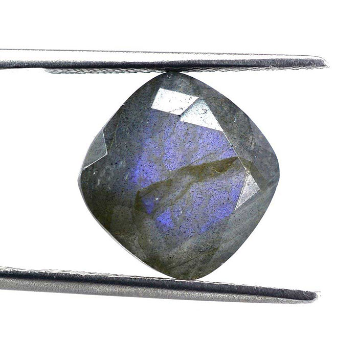 thumbnail image 2 of Eklavya Jewels 100% Natural Labradorite Beads – 3x3mm Box Shape Faceted – 13" Strand (EB515) 2 of 6