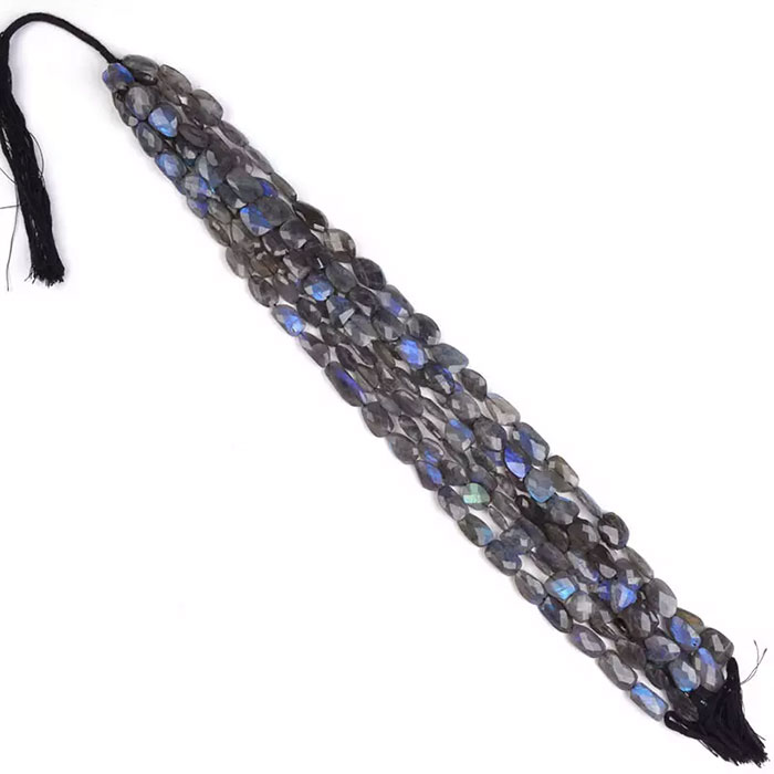 awesome look Labradorean Nugget Beads Strands mala