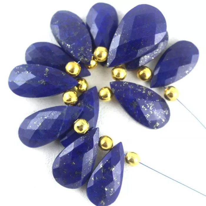 online selection of Lapis Lazuli Faceted Beads Strands for mala