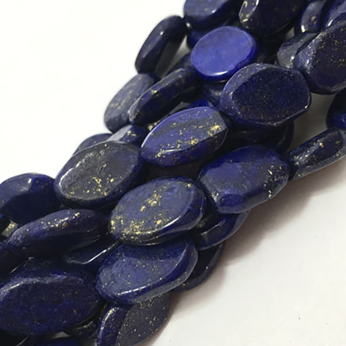 Natural Lapis Lazuli Plain Oval 11Mm To 14Mm Beads