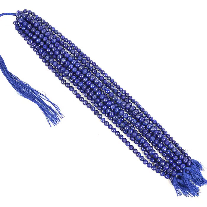 manufacturer of Lapis Lazuli Faceted Beads Strands for jewellery