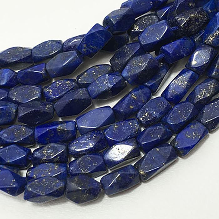 Buy Best Lapis Lazuli Faceted Brick 7Mm To 8Mm Beads