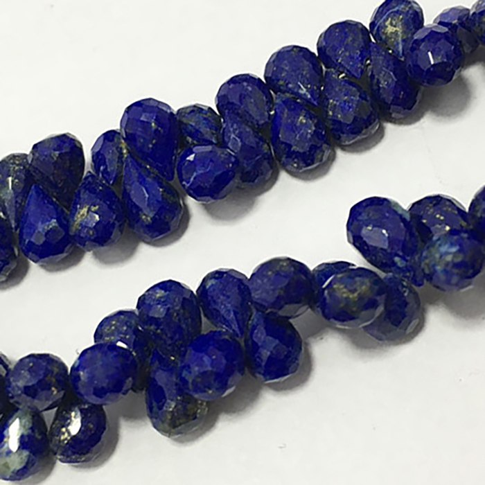 Supplier Lapis Lazuli Faceted Drops 7Mm To 8Mm Beads