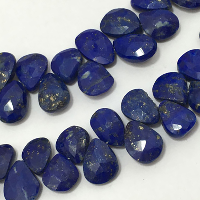 Online Ready Stock Lapis Lazuli Faceted Pears 8Mm To 10Mm Beads