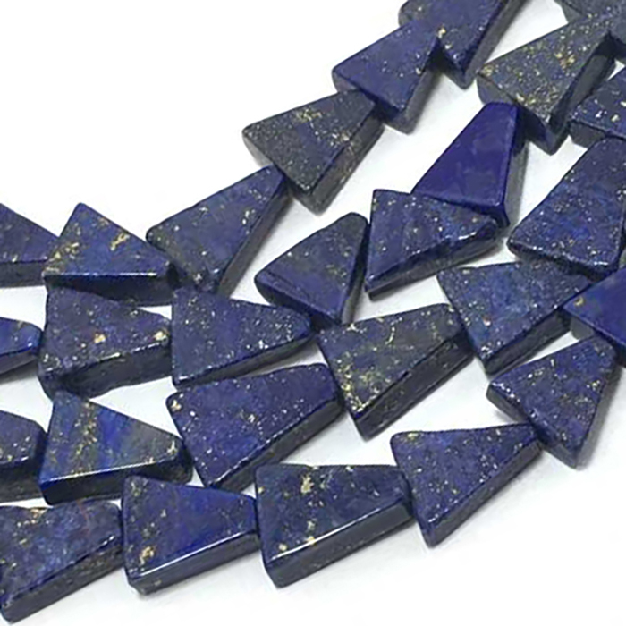 Online Ready Stock Lapis Lazuli Plain Flat Triangle 8Mm To 10Mm Beads