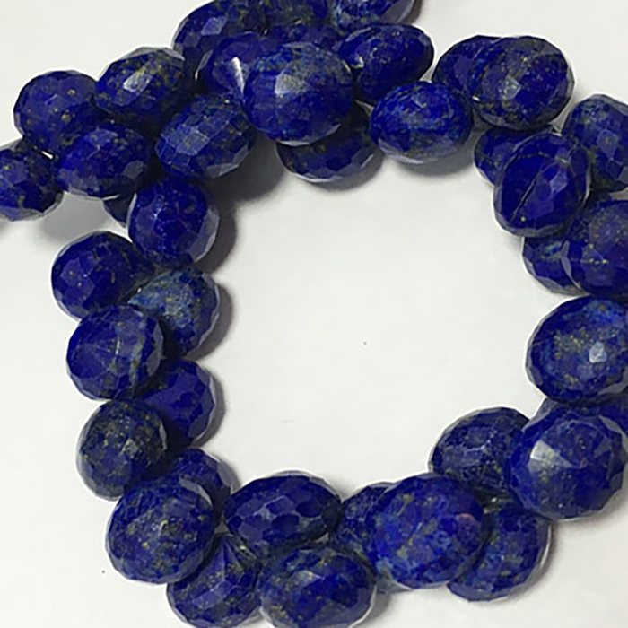 Stunning Lapis Lazuli Faceted Onion 8Mm To 9Mm Beads