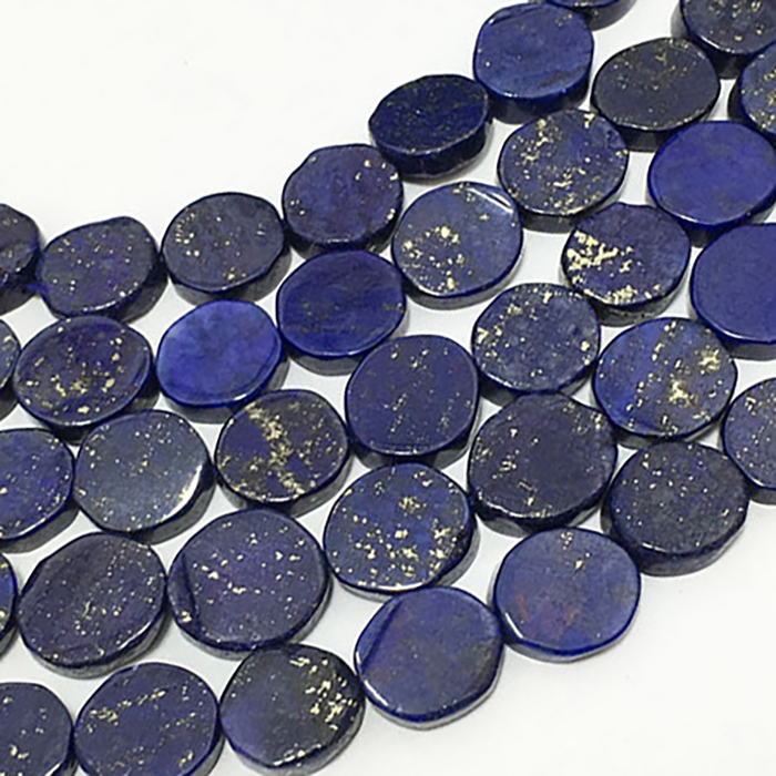 Supplier Lapis Lazuli Plain Coin 8Mm To 9Mm Beads