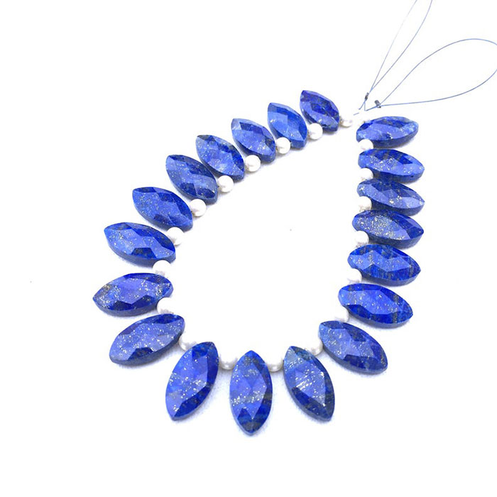 hand made Lapis Lazuli Faceted Beads Strands wholesaler