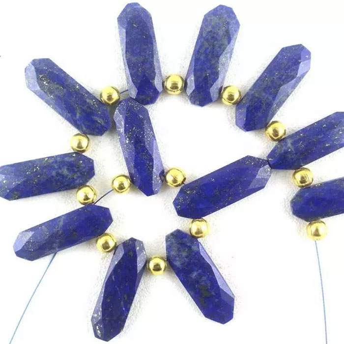 best buy Lapis Lazuli Faceted Beads Strands for necklace