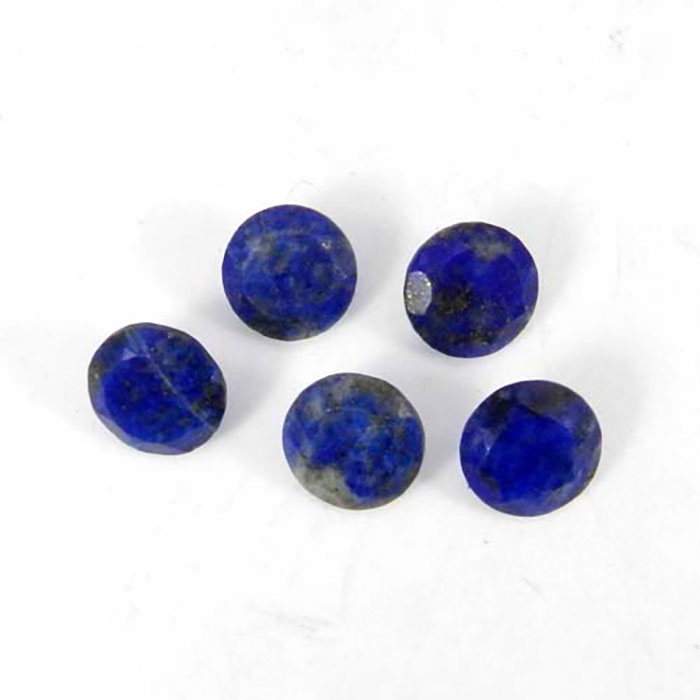 Round Natural Lapis Lazuli Loose Gemstone For Jewelry Making