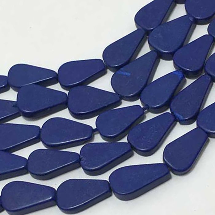Buy Best Lapis Lazuli (Man-Made) Plain Flat Pear 10Mm To 12Mm Beads
