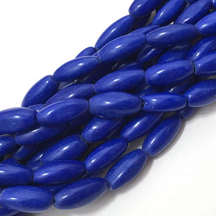 Best Buy Lapis Lazuli (Man-Made) Plain Rice 10Mm To 13Mm Beads