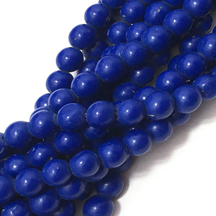 Online Lapis Lazuli (Man-Made) Plain Round 4Mm To 5Mm Beads