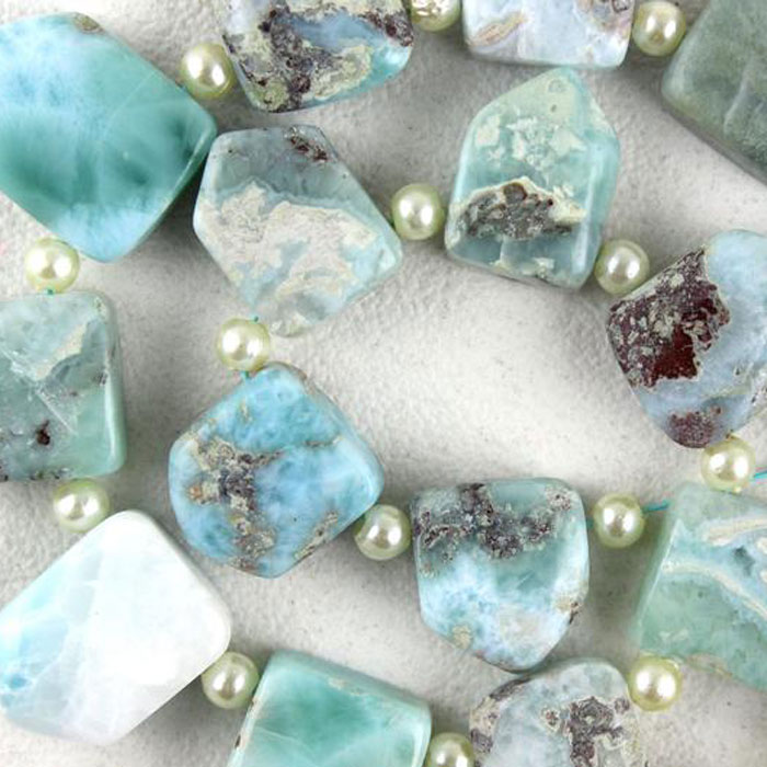 world wide Larimar Plain Beads Starnds exporters