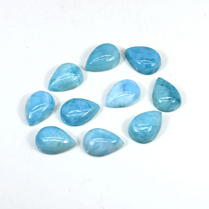 Buy Online Natural Larimar Oval Gemstone | Semi Precious Gemstones