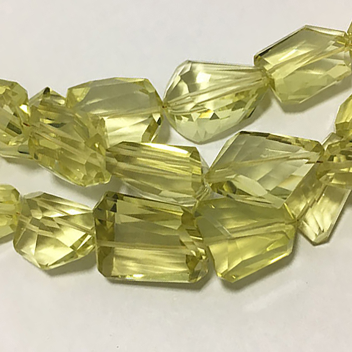 Manufacturer Lemon Quartz Faceted Tumble 13MM TO 22MM Beads