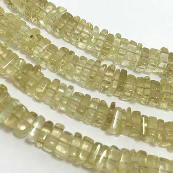 Buy Best Lemon Quartz Plain Dise Square 5MM To 6MM Beads