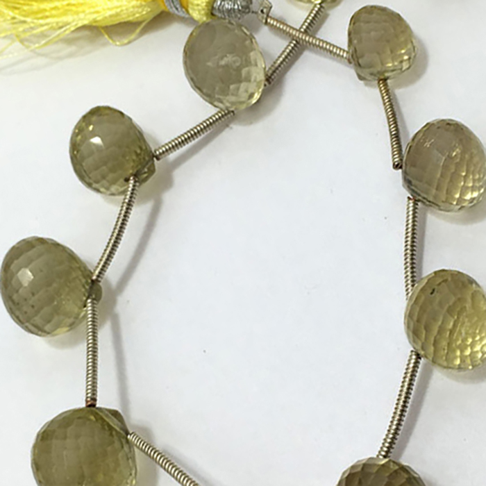 Supplier Lemon Quartz Faceted Onion 8MM TO 12MM Beads