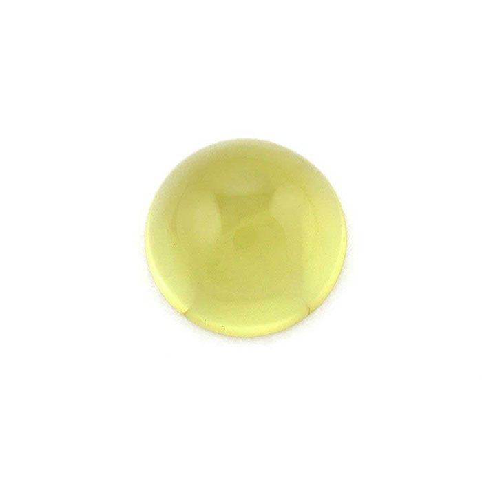 Round Natural Lemon Quartz Loose Gemstone For Jewelry Making