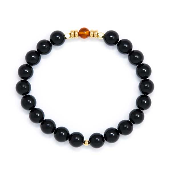 Manufacturer of Natural Loose Black Tourmaline-Baltic Amber Beads Bracelets Jewelry