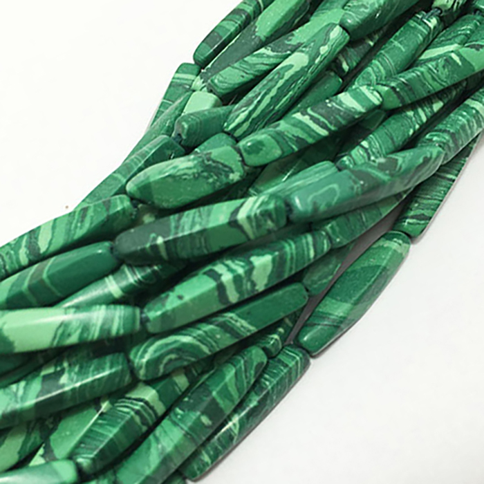 wholesale Malachite TWISTED Beads Strands for necklace