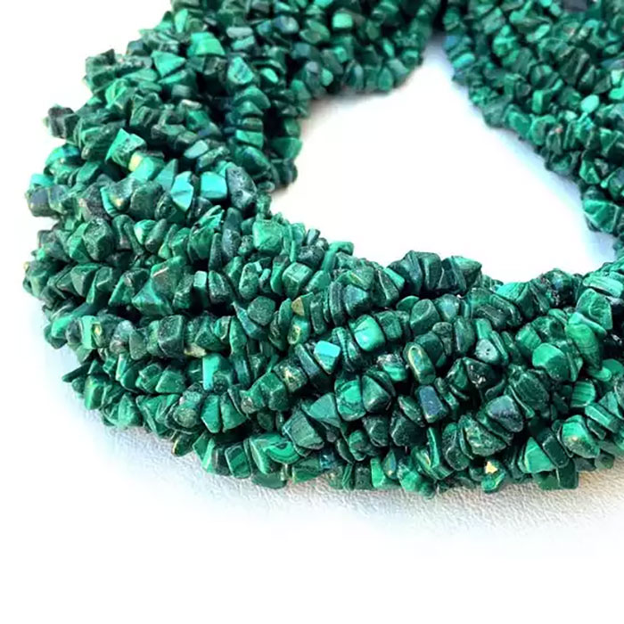 manufacturer of Malachite Plain Beads Strands for jewellery