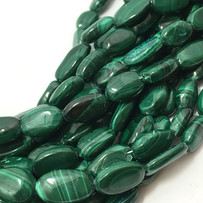 online selection of Malachite PLAIN Beads Strands for mala