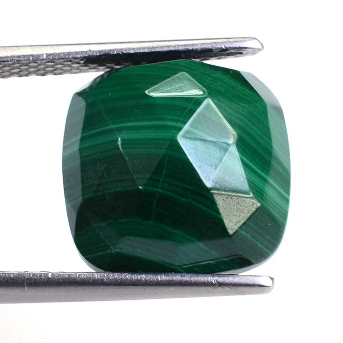 Buy Online Natural Malachite Cushion Gemstone | Loose Malachite Gemstones