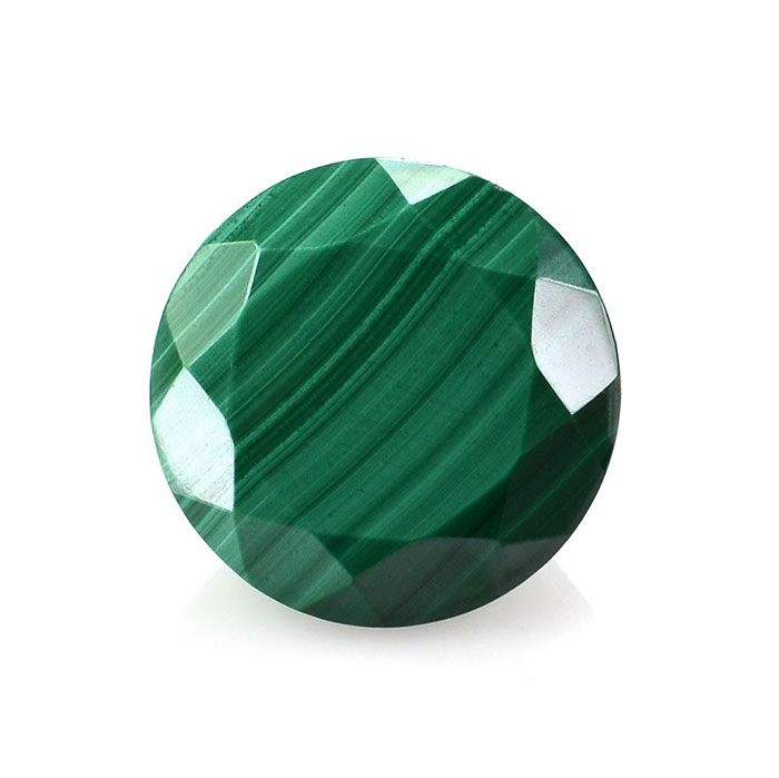 Round Natural Malachite Loose Gemstone For Jewelry Making
