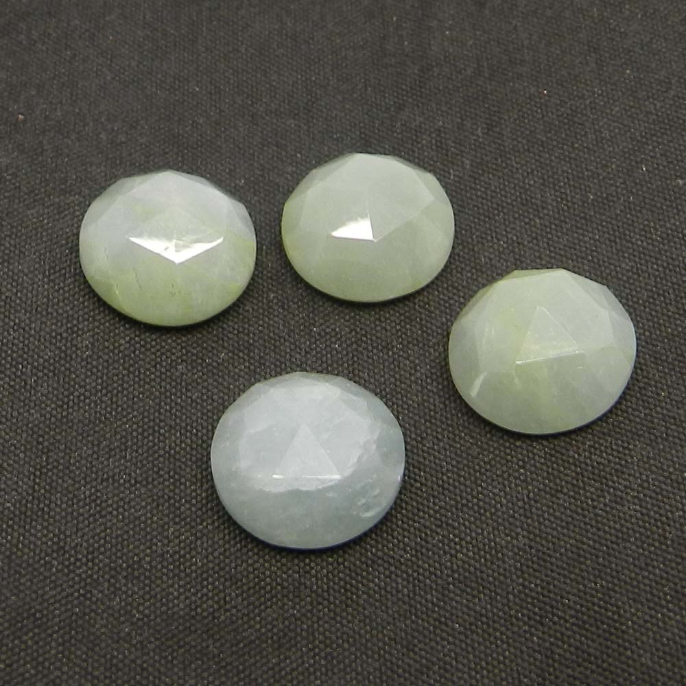 Round Natural Milky Aquamarine Loose Gemstone For Jewellery Making