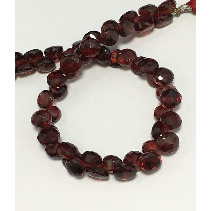 Supplier Mozambique Garnet Faceted Onion 4mm to 5mm Beads