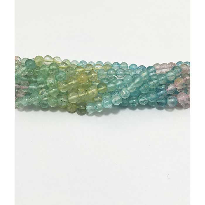 Stunning Multi Aquamarine Plain Round 4mm to 5mm Beads