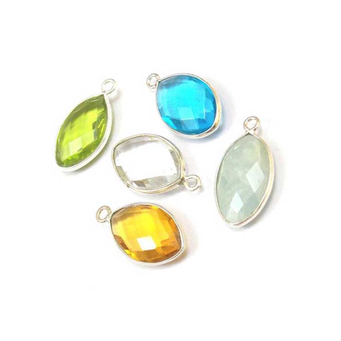 Wholesale Handmade Gemstone Single Bail Connector Best Buy Gemstone Connector