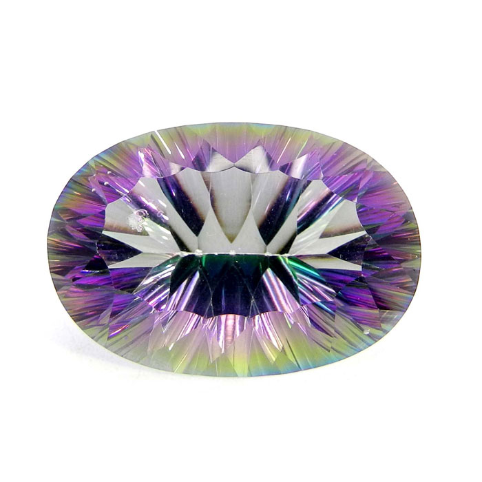 Shop for the best loose jewelry stones | oval Mystic Topaz loose gemstone|