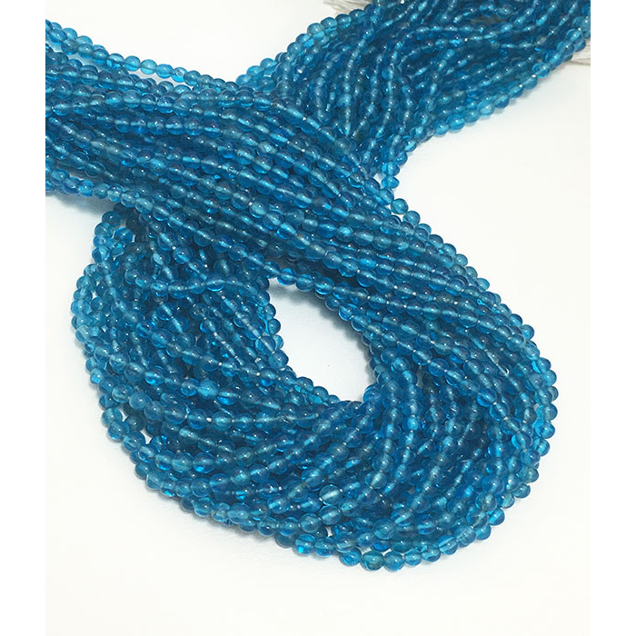 Supplier Neon Apatite Plain Round 2mm to 3mm Beads