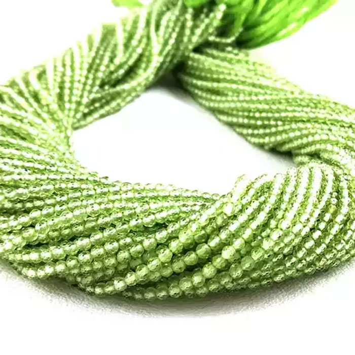 best quality Peridot Faceted Beads Strands manufacturer